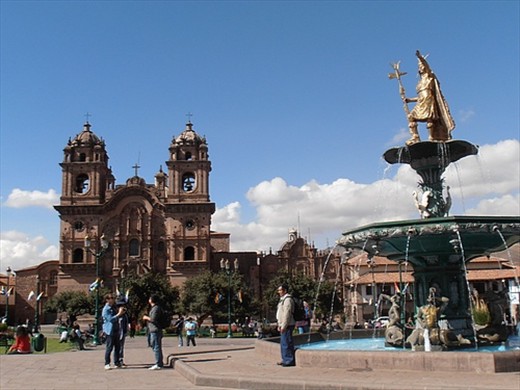 Plaza de Armas, Cusco. A very photogenic city - and very clean..