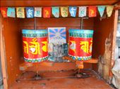 Prayer wheels along the kora: by flyingpiglet, Views[629]