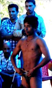 Young wrestler nervously waiting for his bout. He made it to the finals.: by flyingpiglet, Views[2596]