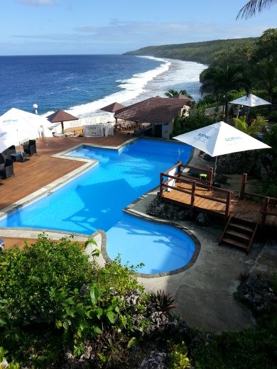 Matavai Resort. A lovely place to stay. Hire a car for outings.