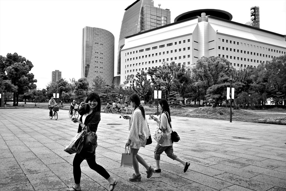 First steps in Osaka streets