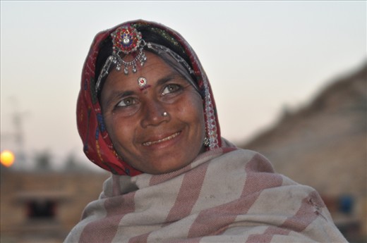 The sun sets and the stars in her eyes come out.