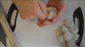 Shaping a gold nugget shaped dumpling: by foodiefirststudentlater, Views[295]