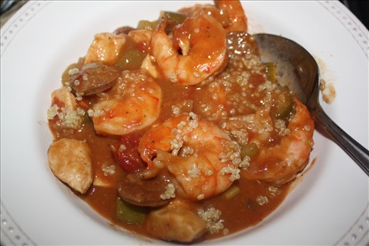 Gumbo over Quinoa
