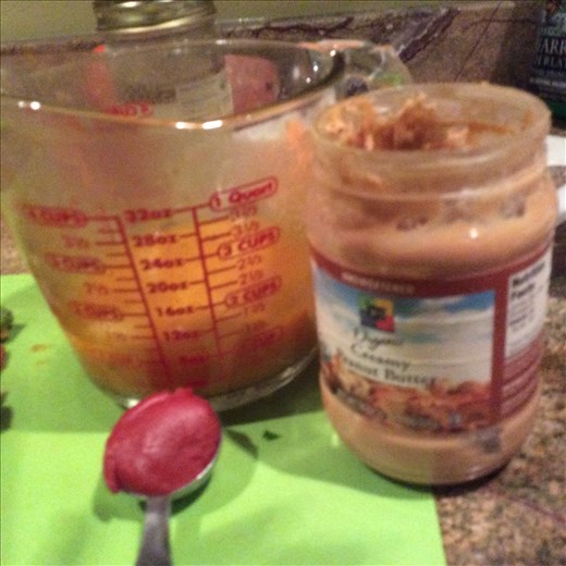 You add the tomato paste and peanut butter to some of the hot broth to make the 'sauce' you add to the broth with the vegetables.