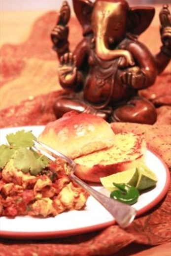 Bheja Fry with Toasted Pav