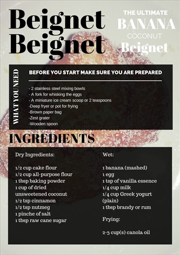 Visual representation of recipe page 1. 