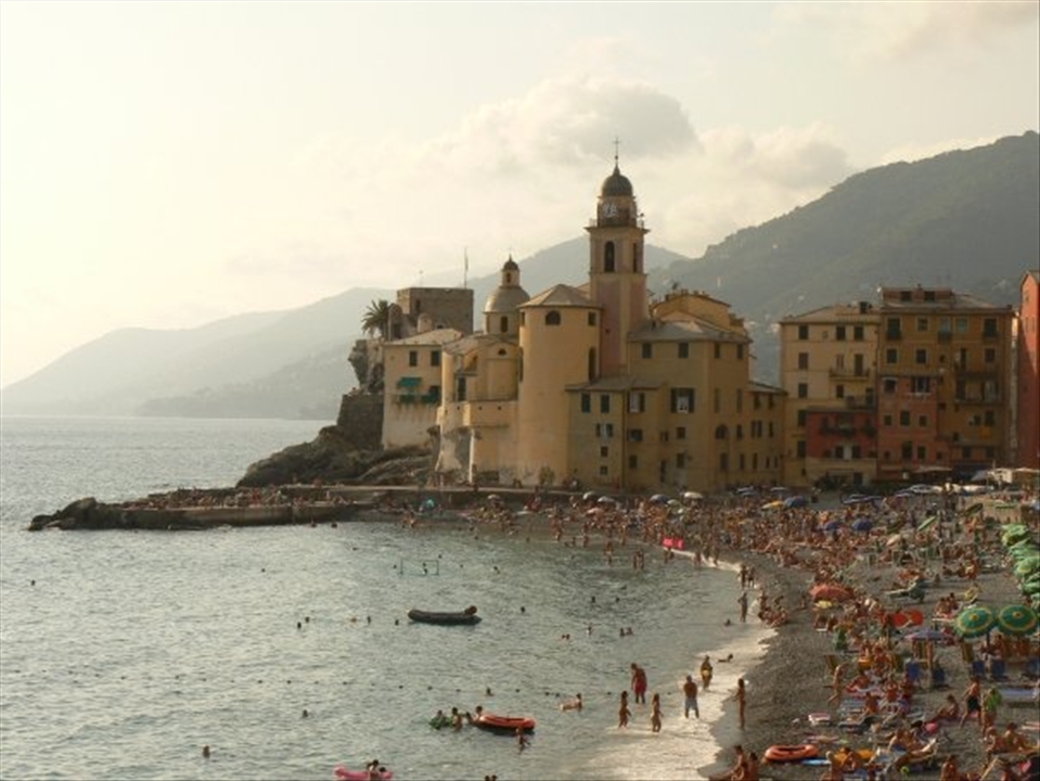 Camogli at sunset