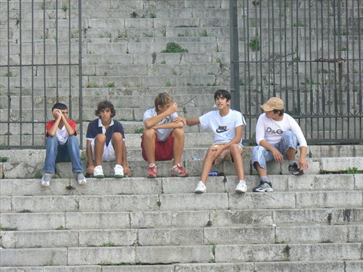 Young locals in Palermo