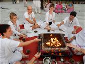 Evening fire ritual  - pooja: by foreignencounters, Views[404]