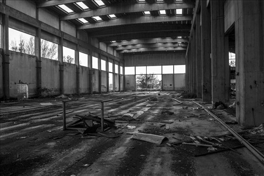 Here is where the biggest part of the planes were assembled.