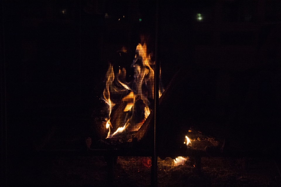 Night Fire in the Cold