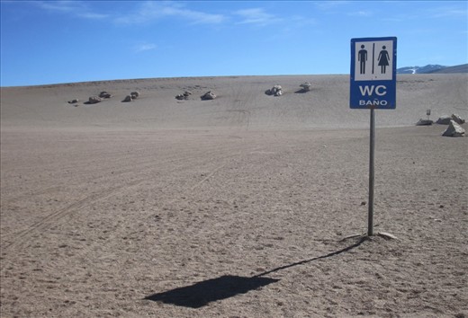 But during the journey we found out that a desert can hide a lot of surprises for travellers. In a place where only nature reigns, we found a toilet!