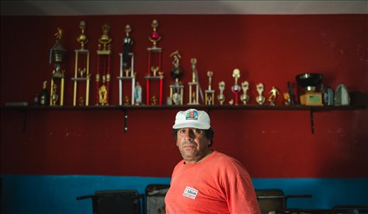 Pocho is the mantainence guy, the only one that is payed in the club.