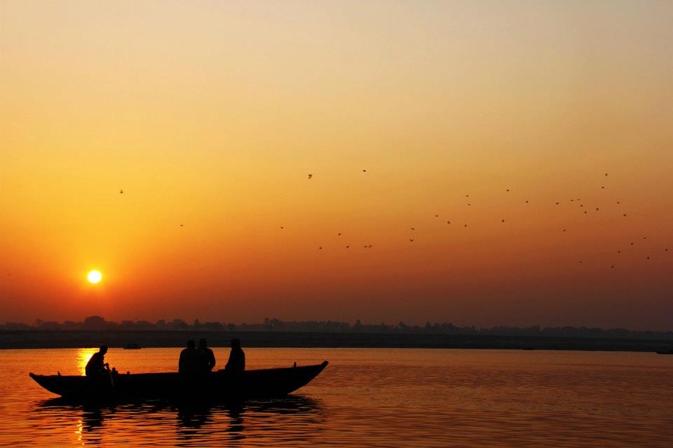 Things slow down around sunset in Varanasi. The calm before the storm.