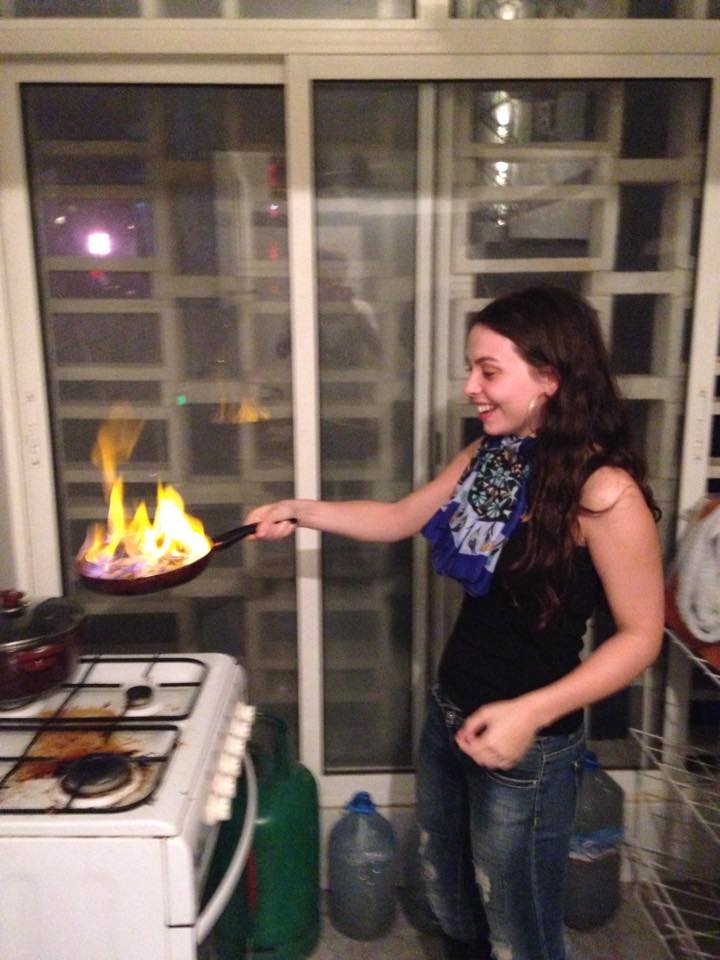 Sophia's First Flambe!