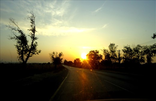 with the sun ,towards the sun...