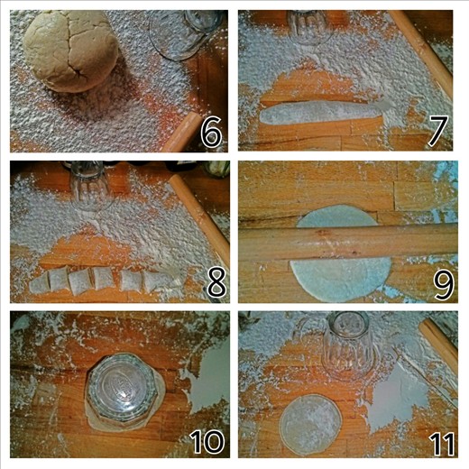 Rolling out the dough