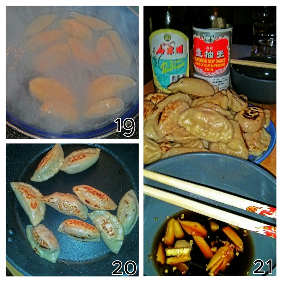 Cooking the dumplings