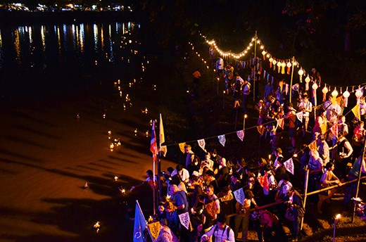 Loi Krathong is easily one of the most festive events of the year. Every November, visitors gather in Chiang Mai to release floating lanterns called 'krathongs' down the Ping River. Because of the nature of the festival, with participants sending their wishes and hopes with their 'krathongs' down the river, the festival is infused with a positive and buoyant atmosphere.