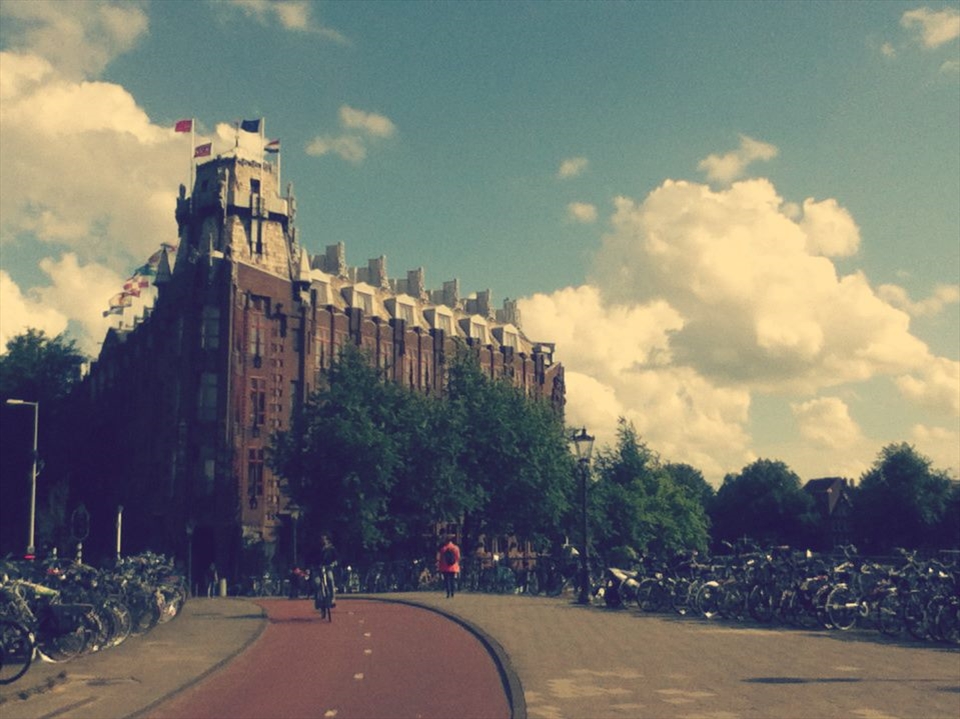 Bicycles & Youth Hostel, Amsterdam, Netherlands.