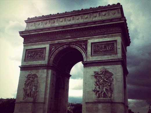 On my trip around Europe in 2014, i've stopped a moment to take this picture of the Arch of Triumph, Paris, France.