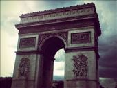On my trip around Europe in 2014, i've stopped a moment to take this picture of the Arch of Triumph, Paris, France.: by gab254, Views[552]