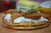 Cachapa in detail with a basil flower.: by gabrielaisabel, Views[803]