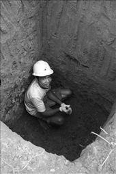 Local people were then included in the exploration. They brought logistics, built tents, and most importantly, dug test pits. Those geologists said that test pits were dug to find the nature of my sub-soil strata. Well, all that I know was that I was dug down to 7 meters depth. I was amazed by how the local people could still throw jokes at each other, even with the ‘no-more-strangers,’ while doing this exhausting job. It required 2-3 days to finish one pit and minimum 5 pits were needed. I could not imagine how the local people would react if the geologists were not that pleasant.: by gabriellalodia, Views[1410]