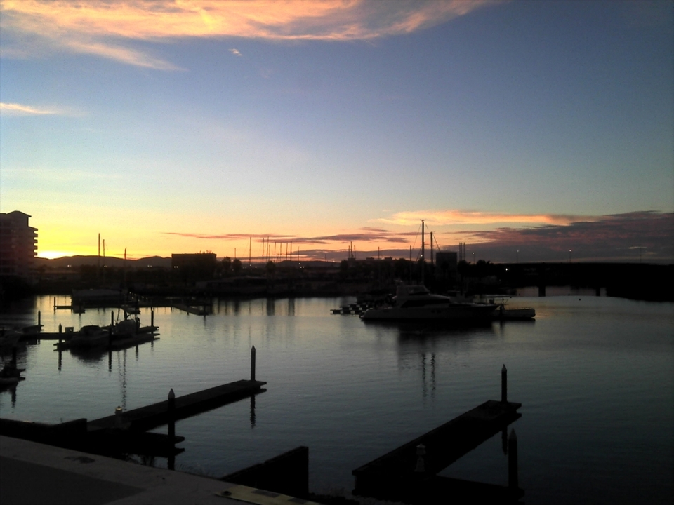 This is in the morning while the sun is going up 