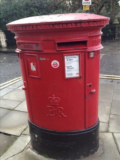London mailbox. 