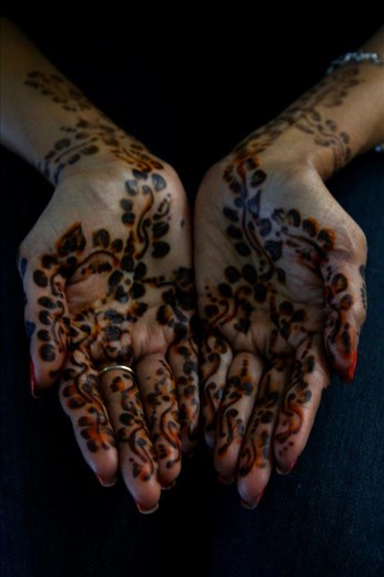 Henna- Jemaa el-Fnaa souk - Marrakesh, Morocco