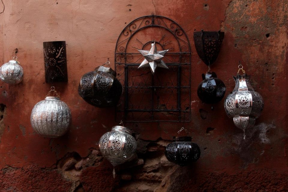 Jemaa el-Fnaa Lanterns - Lantern shop in Jemaa el-Fnaa souk - Marrakesh, Morocco