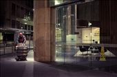 Before sunrise, as the wheels of commerce begin to turn, a man stocks lunch rooms at the Central Business District.: by garciallauro, Views[308]