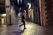 A woman walks through the safe but unsettling city streets after another day's work.: by garciallauro, Views[342]