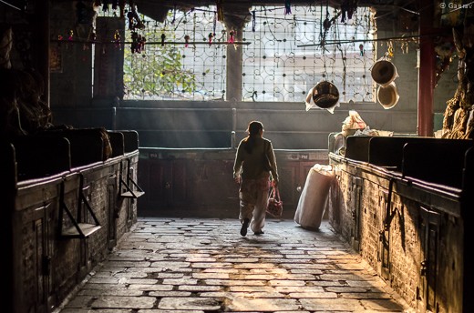 Done shopping for the day, this lady is leaving from the other gate of the market building which is more than a 100 year old.