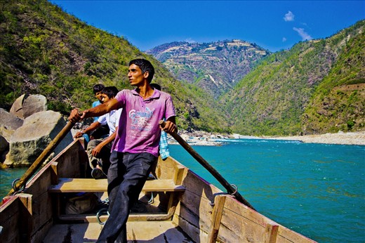 Crossing the India Nepal border