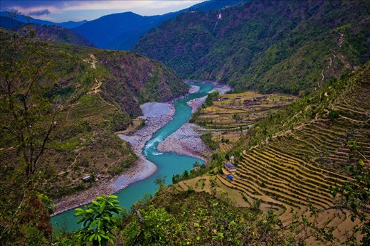 The border from above