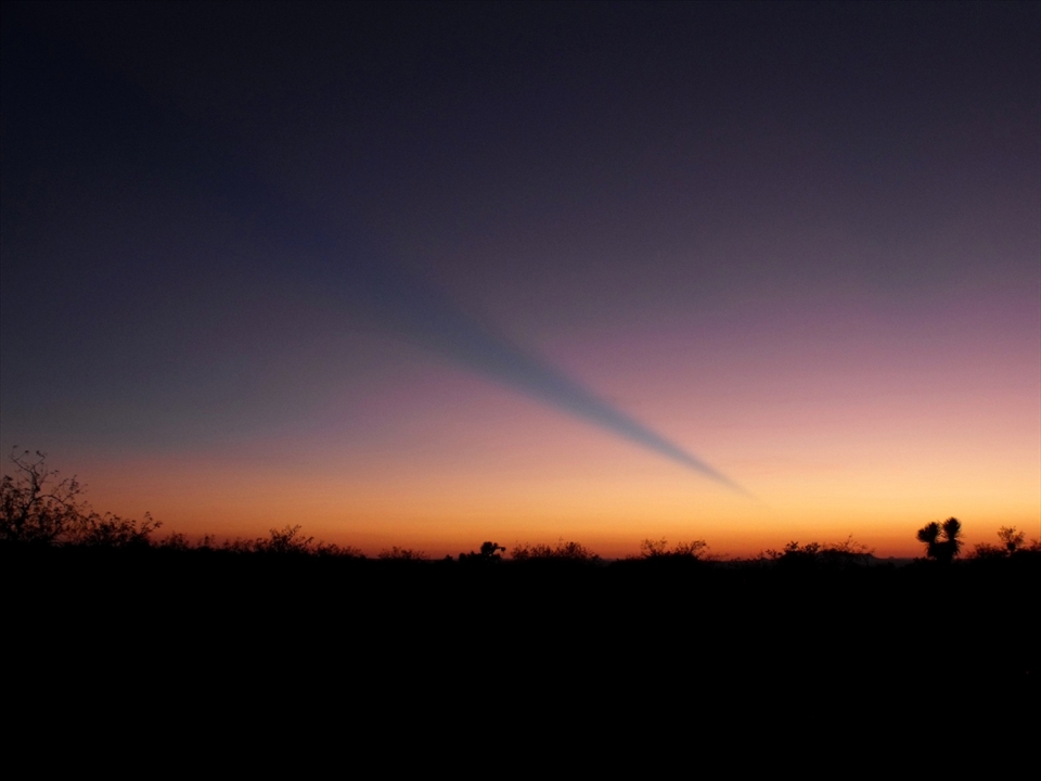 A sunset at the Altiplano desert in San Luis Potosí, Mexico. Sunsets there can beat the drab boid of the desert. 