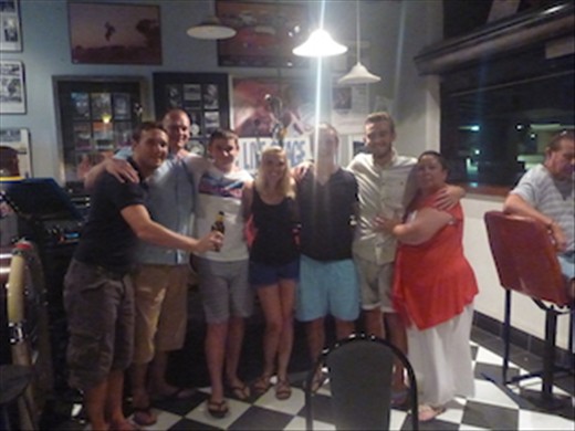 the bardens and Sam, great night