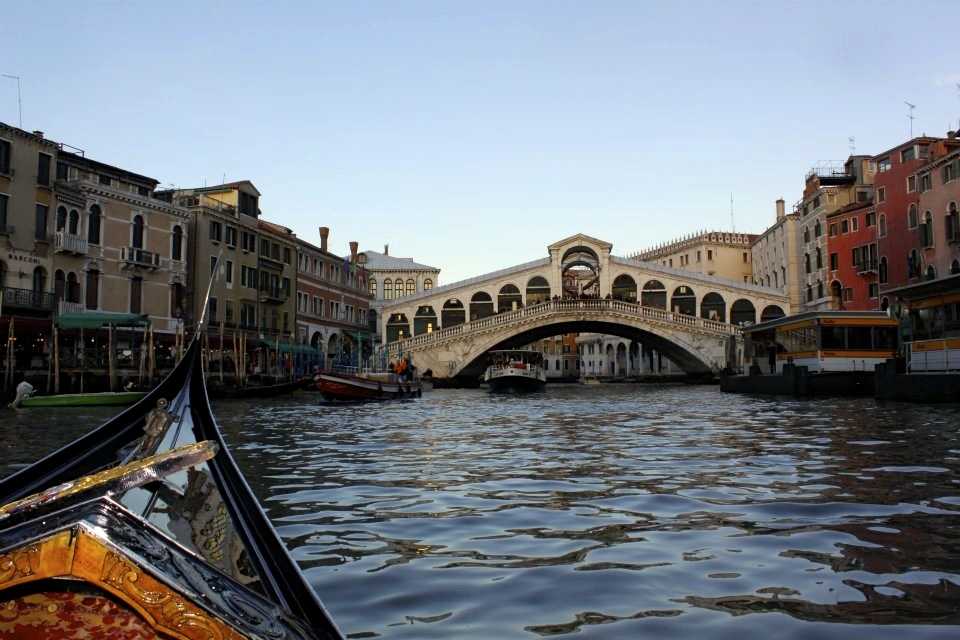 Venice and the beautiful bridge of lovers. Is there anything more romantic?