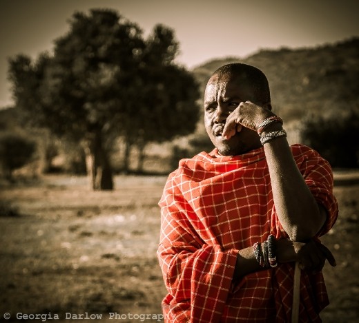 A Maasai tribesman 