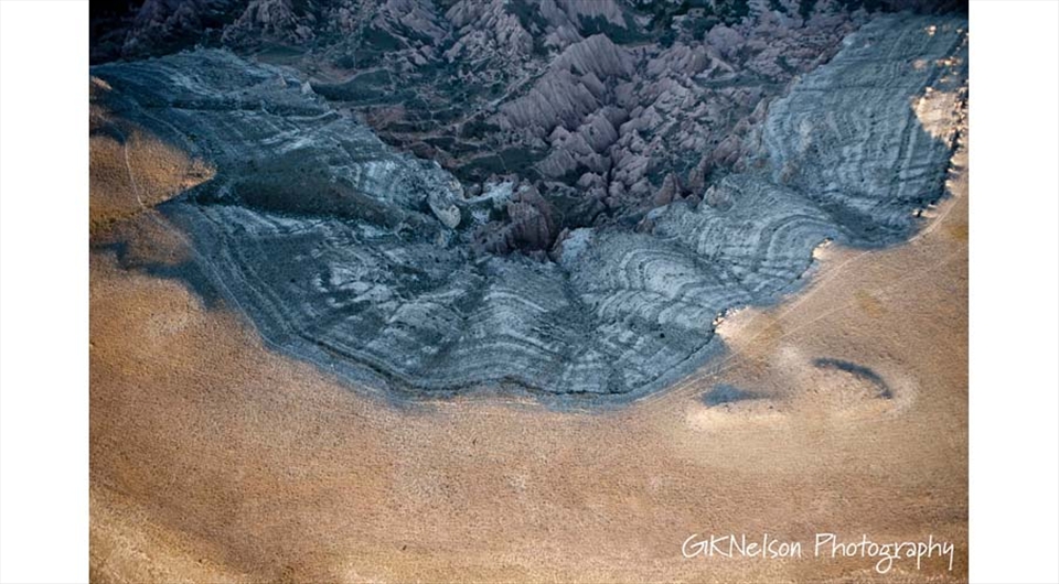 grand lava carved cravasses below the tabletop of volcanoes