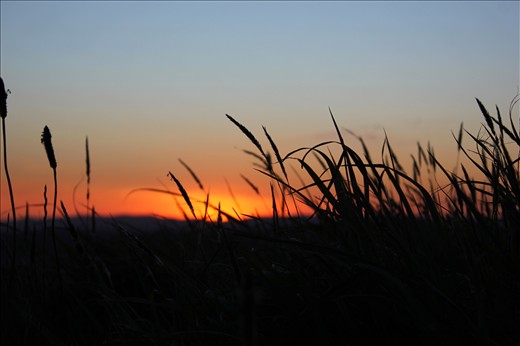 Sunset, Top of Mount Wellington, Auckland.