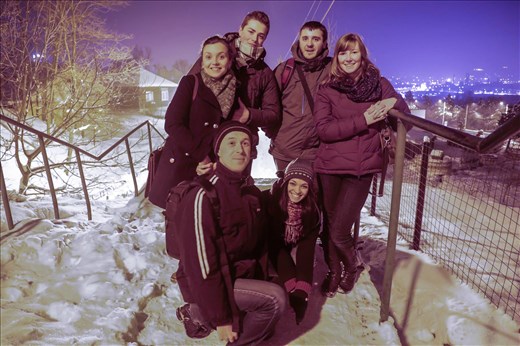 My best friends in Suceava - Adelina, Claudiu, Radu, Andrei, and Mona