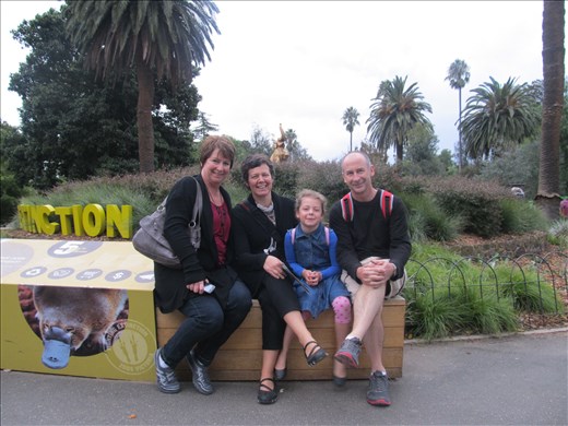 My mum, aunt, uncle, and cousin