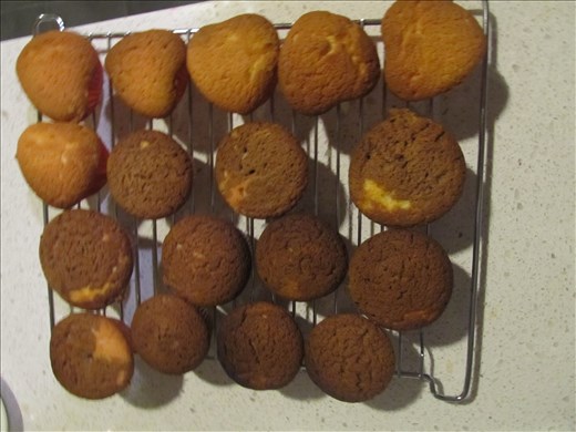 The marble cakes my cousin and I made