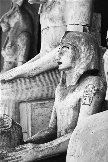 this photo was taken at the citadel, Cairo, Egypt. this statue wasn't put among the other displayed stuff at the citadel, It was in someplace with other statuses next to some office, I actually had to sneak in to take that photo.
