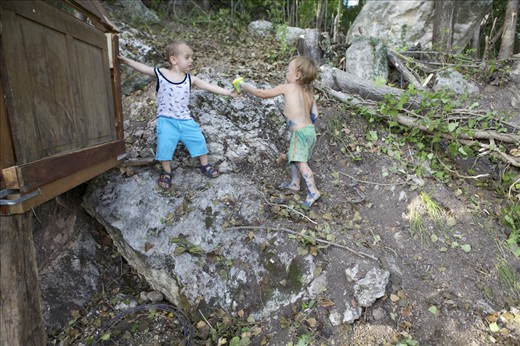 Teamwork between kids living in different environments. 