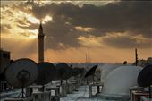 Taken from the rooftop of the souk. As the sun begins to set behind the minaret of the Umayyad mosque and an uncertain future, the tourists,traders and shoppers below begin to leave the souk to their hotels, and homes.: by ghaddad, Views[790]